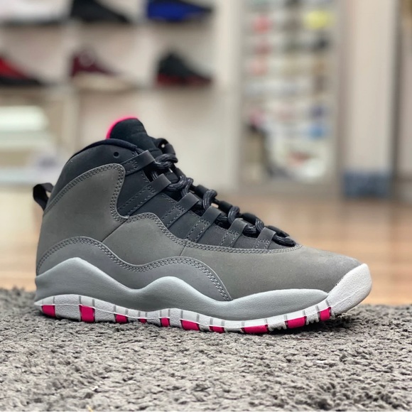 HOT Air Jordan Jordan 10 Gray And Pink Air Jordan 10 Rush Pink